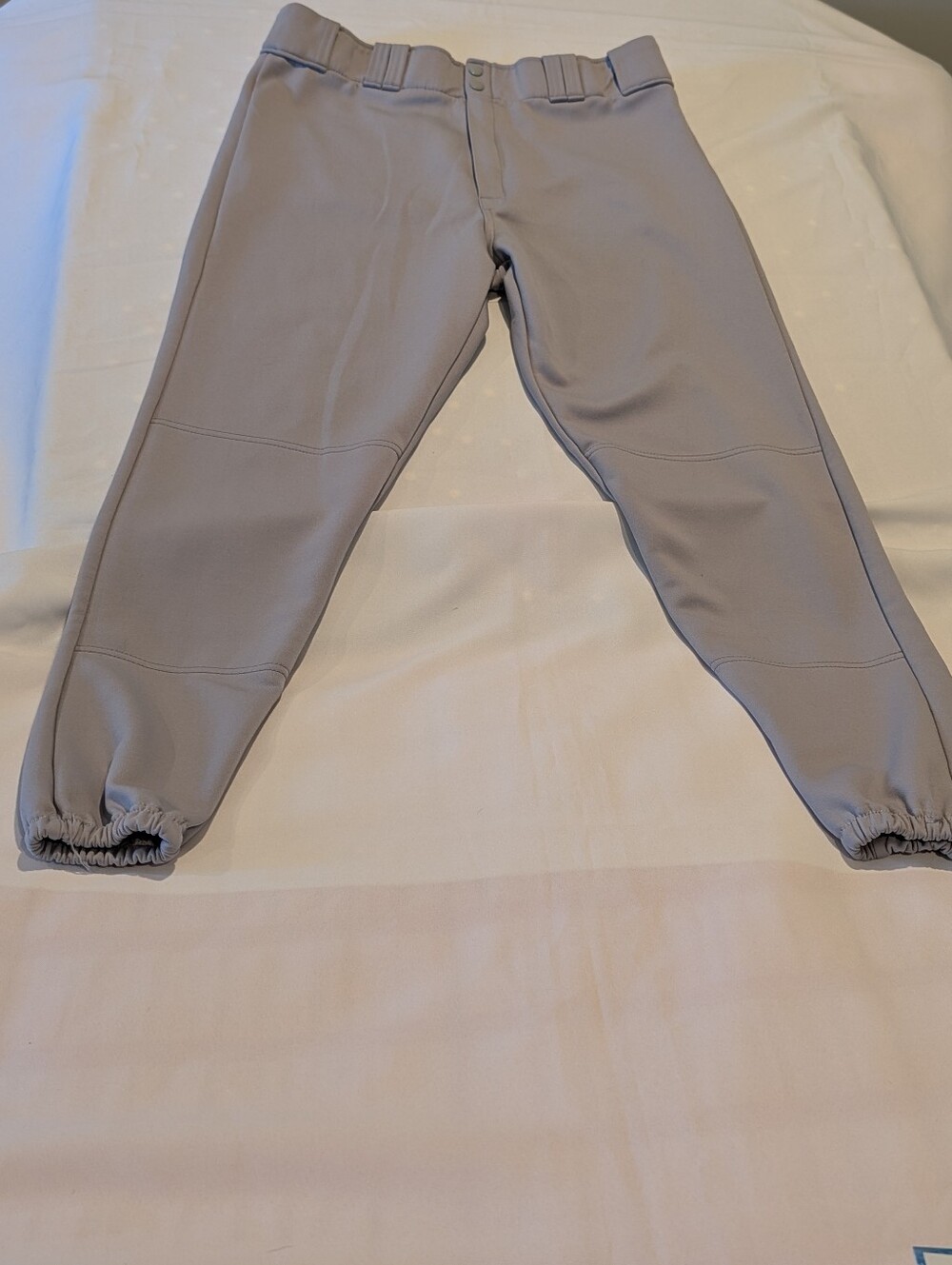 XL Men's Worth Light Gray Athletic Baseball Pants